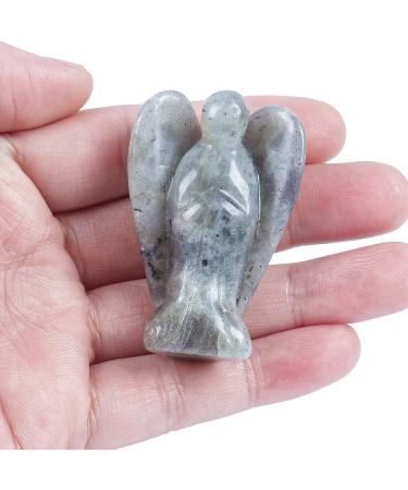 Lovionus89 Moonstone Guardian Angel Statue - Hand-Carved Healing Crystal Decoration (5cm 50mm) | Ideal Gift for Spiritual Wellness - Buy Online on GoSupps.com