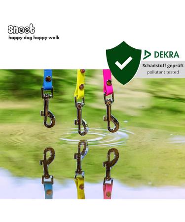 5m Neon Yellow Dog Leash - Extra Narrow Dirt & Water Repellent Includes Carabiner - Perfect for Small Dogs - Buy Online on GoSupps.com