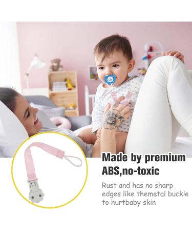 Jomewory Paci Clips | Soft Washable Cloth Pacifiers for Boys & Girls | Easy Use Toddler Gift | Durable Neutral Color - Buy Online on GoSupps.com