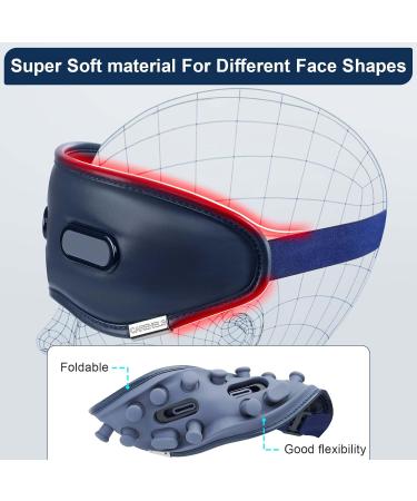 Eye Massager with Heat & Vibration | Heated Eye Mask for Migraines Dry Eyes & Dark Circles | Wireless Eye Care Device for Sleep & Eyestrain Relief - Buy Online on GoSupps.com