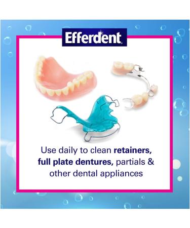 Efferdent Denture Cleanser Tablets 102ct - Complete Clean Formula - Buy Online on GoSupps.com