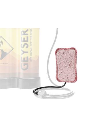 Geyser System Scrub Replacement Sponge for The Portable Shower & Cleaning Kit for Camping & Outdoor Recreation - Pink