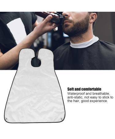 Shop Men's Accessories: Soft Breathable Anti-Static Beard Bib for Trimming - Perfect Gift for Husband Dad Boyfriend & Grandpa (White - Buy Online on GoSupps.com