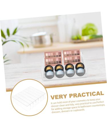 Beavorty 5pcs eyeshadow tray storage box 7 Spaces Transparent Makeup Organizer vanity makeup organizer - Buy Online on GoSupps.com