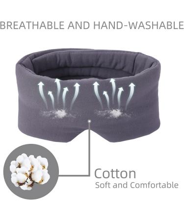 Skin-Friendly Eye Mask for Home/Travel/Work - Elastic, Wrinkle-Resistant, Breathable - Unisex Sleep Mask - Buy Online on GoSupps.com