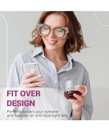 LVIOE Blue Filter Glasses - Over Glasses for Eye Strain Relief | Computer Glasses for All Wearers - Buy Online on GoSupps.com