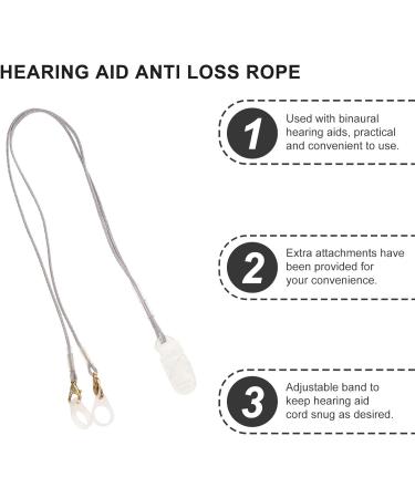 iplusmile Hearing Aids Clip with Case- BTE Fixation Cord for Both Adults & Kids- Made of Premium Nylon Material Anti- Lost Lanyard for Hearing Aids - Buy Online on GoSupps.com