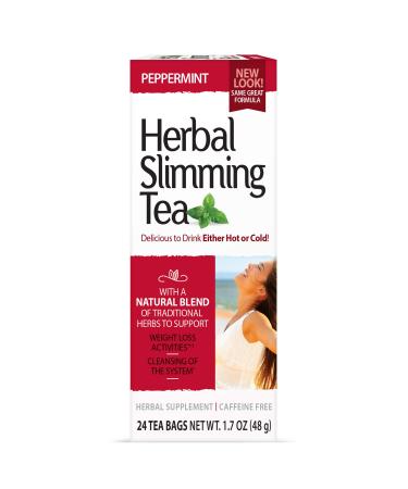 21st Century Herbal Slimming Tea Peppermint Caffeine Free 24 Tea Bags 1.7 oz (48 g)