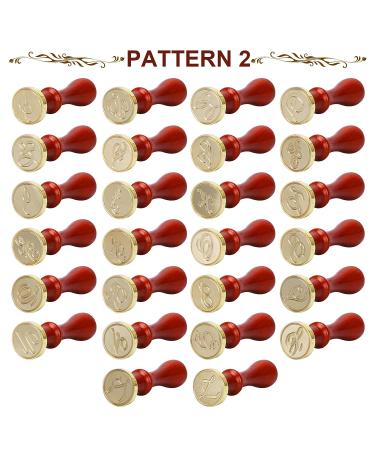 Yagugu Wax Stamps for Letter Sealing: 2Pcs Style Wax Stamp Sealer Seal Monogram Initial A Kit for Thanksgiving Christmas Halloween Wedding Invitations Party Envelope Alphabet Signatures Stamper Gift - Buy Online on GoSupps.com