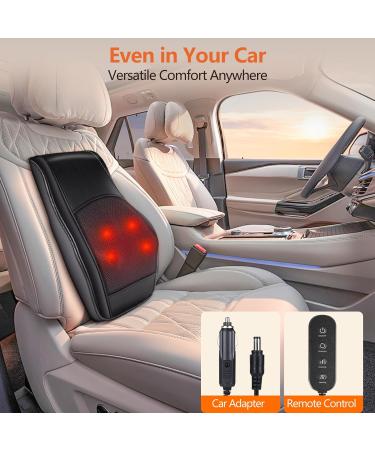 BRELEY Shiatsu Massage Device with Heat - Neck Back Shoulder & Leg Massager with Rotating Heads - Perfect Gift for Mom & Dad - Black - Buy Online on GoSupps.com