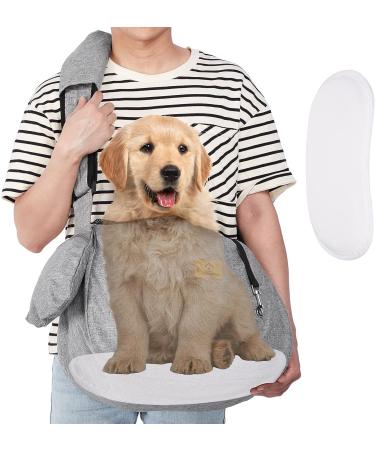 Ownpets Medium Pet Sling Carrier for 6.5-9kg Dogs/Cats - Reversible, Hands-Free, Adjustable Strap, Pocket - Grey - Buy Online on GoSupps.com