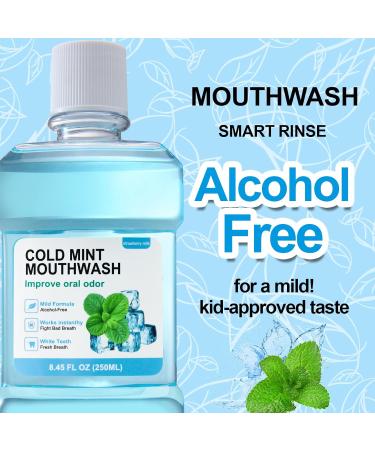 Fresh Breath Mouthwash ICY Mint Flavor Alcohol-Free Healthy Gums Mouthwash Clean (8.45 FLOZ Sweet Peach) Sweet Peach 8.45 Fl Oz (Pack of 1) - Buy Online on GoSupps.com
