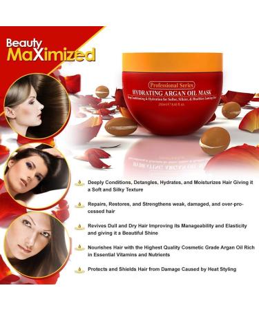 Arvazallia Hydrating Argan Oil Hair Mask and Clarifying Shampoo Bundle - Professional Deep Cleansing and Conditioning Treatments - Buy Online on GoSupps.com
