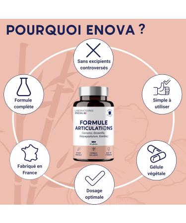 FORMULA JOINTS | Turmeric Harpagophytum Boswellia Serrata Bamboo | Joints Flexibility Mobility | 100% Natural Food Supplement | 60 Capsules | Made in France - Buy Online on GoSupps.com