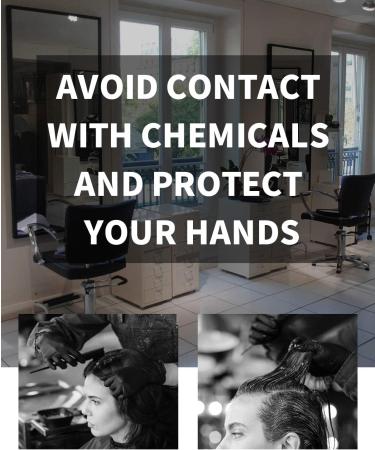 ThxToms Reusable Hair Dye Gloves - 3 Pairs, Professional Color Rubber Gloves for Home & Salon (Black, Medium) - 6 Count - Buy Online on GoSupps.com