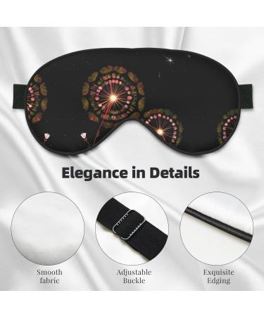 Starry Dandelion Eye Mask | Soft & Adjustable Sleep Mask for Men & Women | Comfortable Nighttime Eye Cover - Buy Online on GoSupps.com