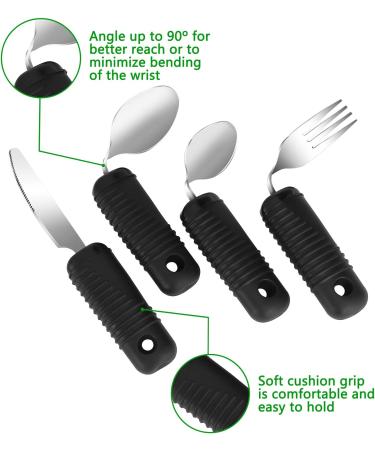 Adaptive Utensils Set for Tremors - Easy Grip Silverware for Parkinsons and Arthritis - Buy Online on GoSupps.com
