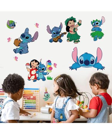 3D Stitch Wall Stickers - Cartoon Pink Kids Wall Decals for Bedroom and Living Room Decor - 15.7X23.7 Inch - Buy Online on GoSupps.com