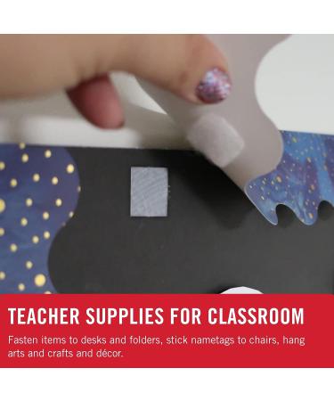 VELCRO Brand Mounting Squares | 200pk  7/8 White | Adhesive Sticky Back Hook and Loop for Teacher Supplies  Office Organization (30705) 200pk White Hook and Loop - Buy Online on GoSupps.com