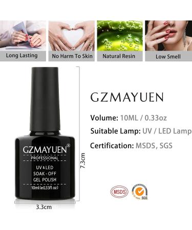 GZSYY UV Nail Polish Shellac Nail Polish 10 ml Shellac Nail Set 6 Colours UV Gel Nail Gel Colours Colour Gel for Gel Nails Nail Design - Buy Online on GoSupps.com