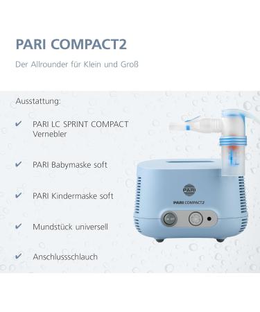 Buy PARI COMPACT2 Inhalation Device for Lower Respiratory Health - International Shipping Available - Buy Online on GoSupps.com