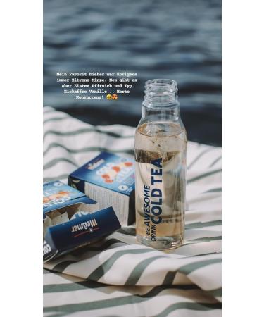 Messmer Cold Tea Raspberry Lemon - Sugar-Free Calorie-Free Drink Alternative | 14 Pyramid Bags for Water Bottles - Buy Online on GoSupps.com