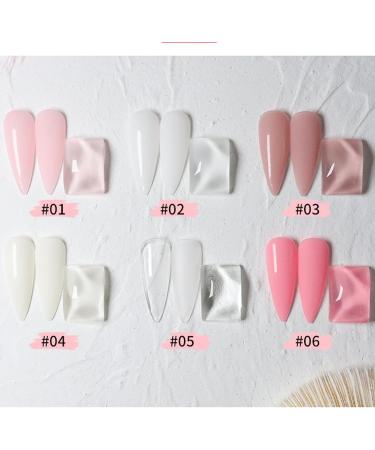 Builder Gels Nail Extension Gel 5 In 1 Pink Strengthening Gel Base Gel Color Gel Nail Polish Foundation Gel Rhinestones Glue Gel For Nail Art (01 Light pink) - Buy Online on GoSupps.com