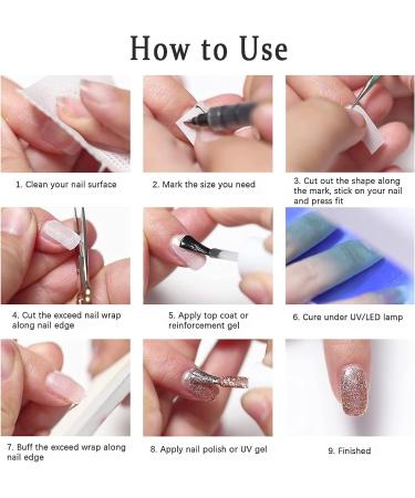 4 Roll Nail Repair Fiberglass Silk Wrap Self Adhesive for Gel Nail Extension - DIY Nail Art Tool for Home or Salon Use - Buy Online on GoSupps.com