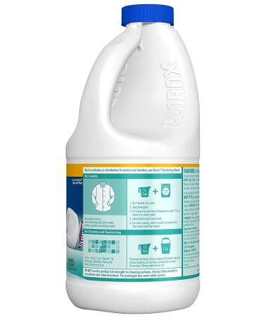 Clorox Splash-Less Bleach Clean Linen 40oz - Powerful Stain Remover with Splatter-Free Pour, Package Varies - Buy Online on GoSupps.com