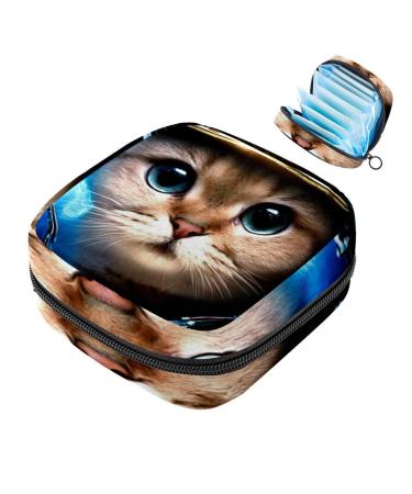 Portable women's binding-up bags menstrual cup pocket female menstrual pads bags for teenage girls tampons for the first period cute galaxy cat
