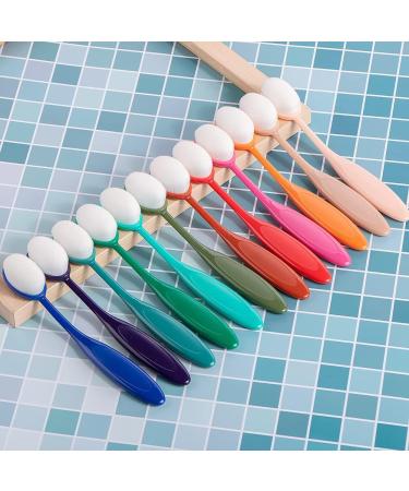 Yoseng 12-Piece Colored Ink Blending Brushes w/ Dust Cover - Ideal for Card Making, Crafts - Color Code Handles - 0.85 Brush Size - Buy Online on GoSupps.com