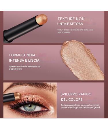  Yhsioaklo 6 Pack Eyelid Sticks | Eye -Eyeshadow Pencil | Skunded Eyeshadow Pencil | Multi-Dutch Shiny Length Pencil for Daily Look Eye Makeup Base - Buy Online on GoSupps.com