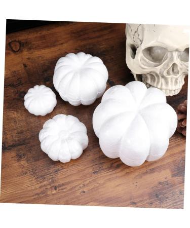 Ciieeo 5pcs Simulation Pumpkin Mold Artificiales Para Foam Pumpkin Home Decoration Arts and Crafts for Kids Artificial Pumpkin Plants Decor Child Blank White Decoration Fake - Buy Online on GoSupps.com