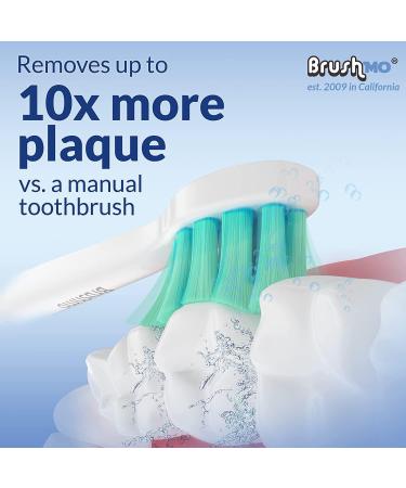 Brushmo Teeth Whitening Bundle: Sonicare Compatible Replacement Heads and Pap+ Whitening Strips - Buy Online on GoSupps.com