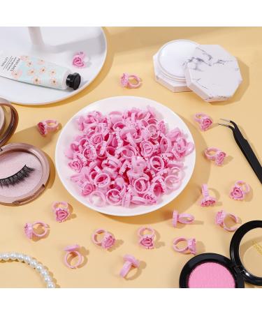 RosewineC 100 PCS Glue Rings Lash Glue Holder Glue Ring Cups Lash Glue Rings Glue Rings for Eyelash Extensions Quick Blossom Pigment Holders Disposable Finger Hand Beauty Tools for Eyelash Extension - Buy Online on GoSupps.com