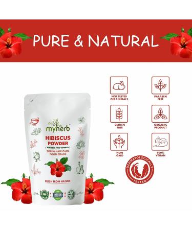 Hibiscus Powder for Hair Growth & Skin Masks | 227 gm - For Men & Women - Ship Internationally - Buy Online on GoSupps.com