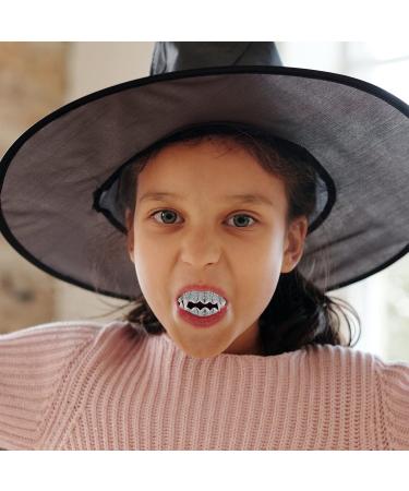 Inoomp Children's Role-Playing Game Set - 3 Custom Silver Cosplay Diamond Favours Polished Vampire & Rhinestone Tubes (5x1.5cm) - Perfect for Horror Themes - Buy Online on GoSupps.com
