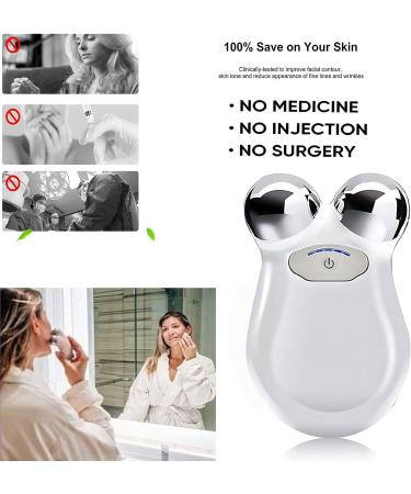 Microcurrent Face Roller | Skin Tightening and Lifting Device | USB Rechargeable Mini Spa Tool for Wrinkle Remover and Toning - Buy Online on GoSupps.com