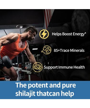 Primal Compound Shilajit Gummies for Men from The Himalayan Trace Minerals & Fulvic Acid No Added Sugar Non-GMO Energy Boost & Immune Support 30 Gummies - Buy Online on GoSupps.com