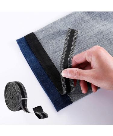 Trousers Edge Modified Strips, Iron-on Pants Edge Shorten Self-Adhesive Pants Mouth Paste Hem Fabric Tape for Suit Pants Jeans Trousers,DIY Sewing Accessories(5M Length)