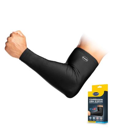 Dr. Scholl's Compression Arm Sleeve - Breathable Copper-Infused Pain Relief & Support (Size S/M) | International Shipping - Buy Online on GoSupps.com
