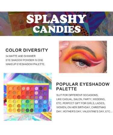 54 Color Eyeshadow Palette & 15 Piece Makeup Brush Set | 6-in-1 Glitter & Matte Eye Makeup Kit - International Shipping Available - Buy Online on GoSupps.com