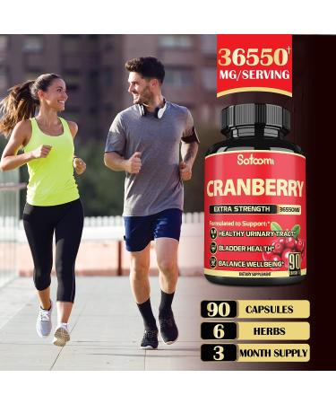Satoomi Cranberry Pills for Women - 3 Month Supply - Immune Health Support - 90 Veggie Capsules - Buy Online on GoSupps.com