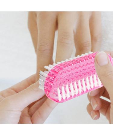 5 Pcs Plastic Handle Double Sided Nail Clean Brush Set - Vertical Scrubbing Brush for Nails, Toes, Hands - Ideal for Garden, Home, Salon - Buy Online on GoSupps.com