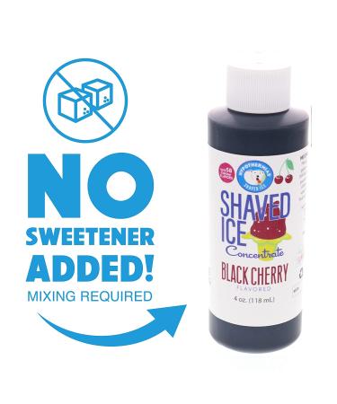 Black Cherry Shaved Ice & Snow Cone Flavor Concentrate - 4 fl oz (Makes 1 Gallon Syrup) - Buy Online on GoSupps.com