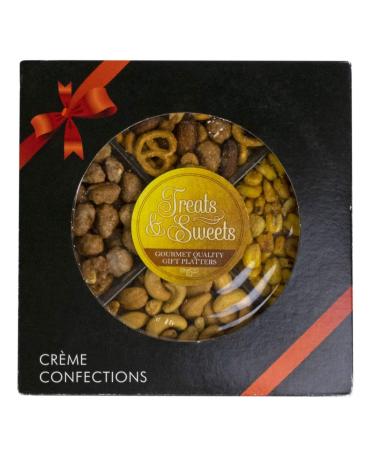 Nuts Gift Plater Tray! - NUTS Food Arrangement Healthy Variety Sweet, Salty, Roasted, Care Package, Birthday Nuts Assortment, Kosher Snack Box for Families, Office, Home
