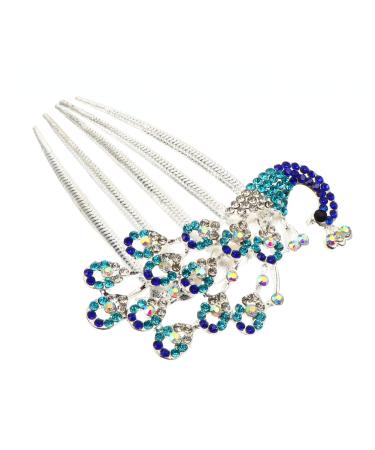 Ipetboom Diamond Phoenix Hair Comb Christmas Hair Comb Flower Hair Pins Flower Hair Comb Rhinestone Barrettes Rhinestone Hair Comb Hair Side Comb Rhinestones Bride Flower Girl Wedding Clip