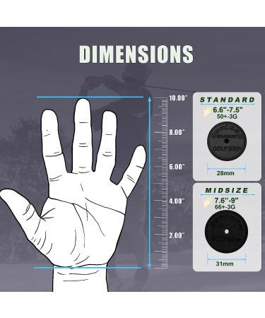 Geoleap Golf Grips Set - 13 Grips with Tapes & Repair Kits | Midsize Blue-Classic | All Weather Control & High Feedback - Buy Online on GoSupps.com