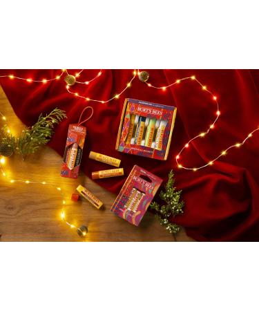Burt's Bees Kissable Color Holiday Gift Set - 3 Lip Shimmers in Gift Box | Warm Collection - Peony Fig & Rhubarb - International Shipping Available - Buy Online on GoSupps.com