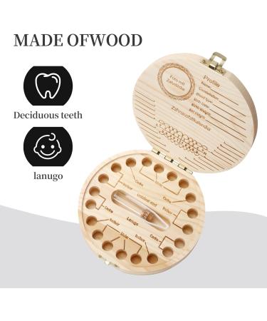 Personalized Tooth Box for Boys & Girls | Milk Tooth Jar with Tweezers | Perfect Baby Gift | 12.5x12x2.9cm - Buy Online on GoSupps.com